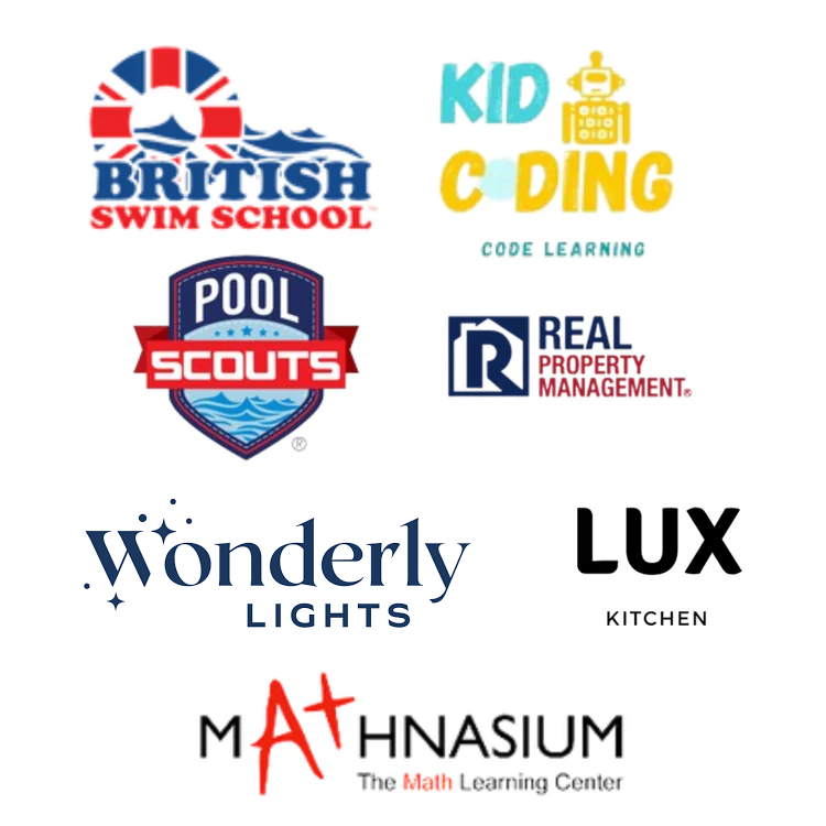 Logos of various companies owned by Nora